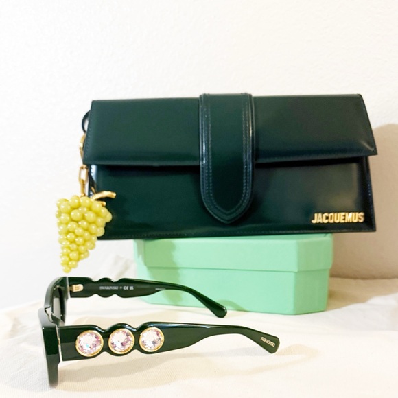 Cult Gaia Grape Bag Charm Green Gold in Dominga NEW In Box $198 MSRP - Picture 3 of 9